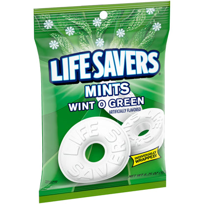Life Savers Wint-O-Green Breath Mints Hard Candy - 6.25 oz Bag