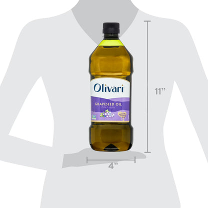 Olivari Grapeseed Oil for Frying and Sauteing, 51 fl oz Plastic Bottle