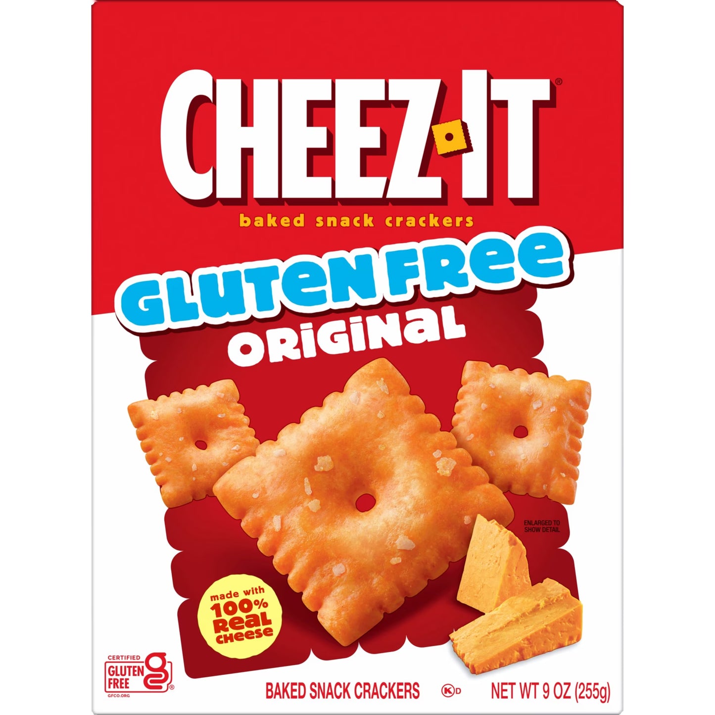 Cheez-It Original Gluten-Free Baked Snack Crackers, Gluten Free, 9 oz