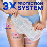 Always Ultra Thin Pads with Wings, Size 5, Extra Heavy Overnight Absorbency, 60 Count