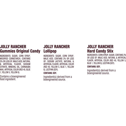 JOLLY RANCHER Assorted Fruit Flavored Candy Family and Friends Pack, 20.1 oz