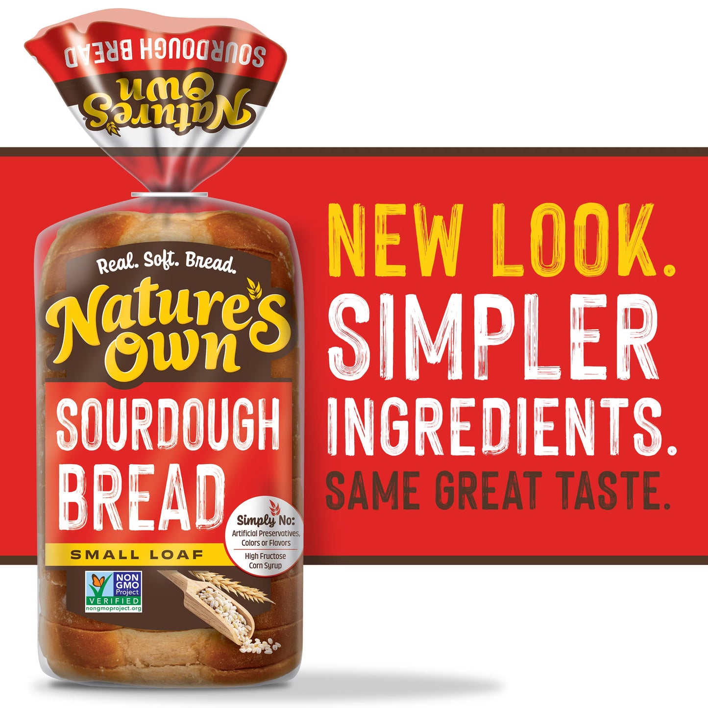 Nature's Own Sourdough, Small Loaf Size, Non-GMO Sliced Sourdough Sandwich Bread, 12 oz Loaf