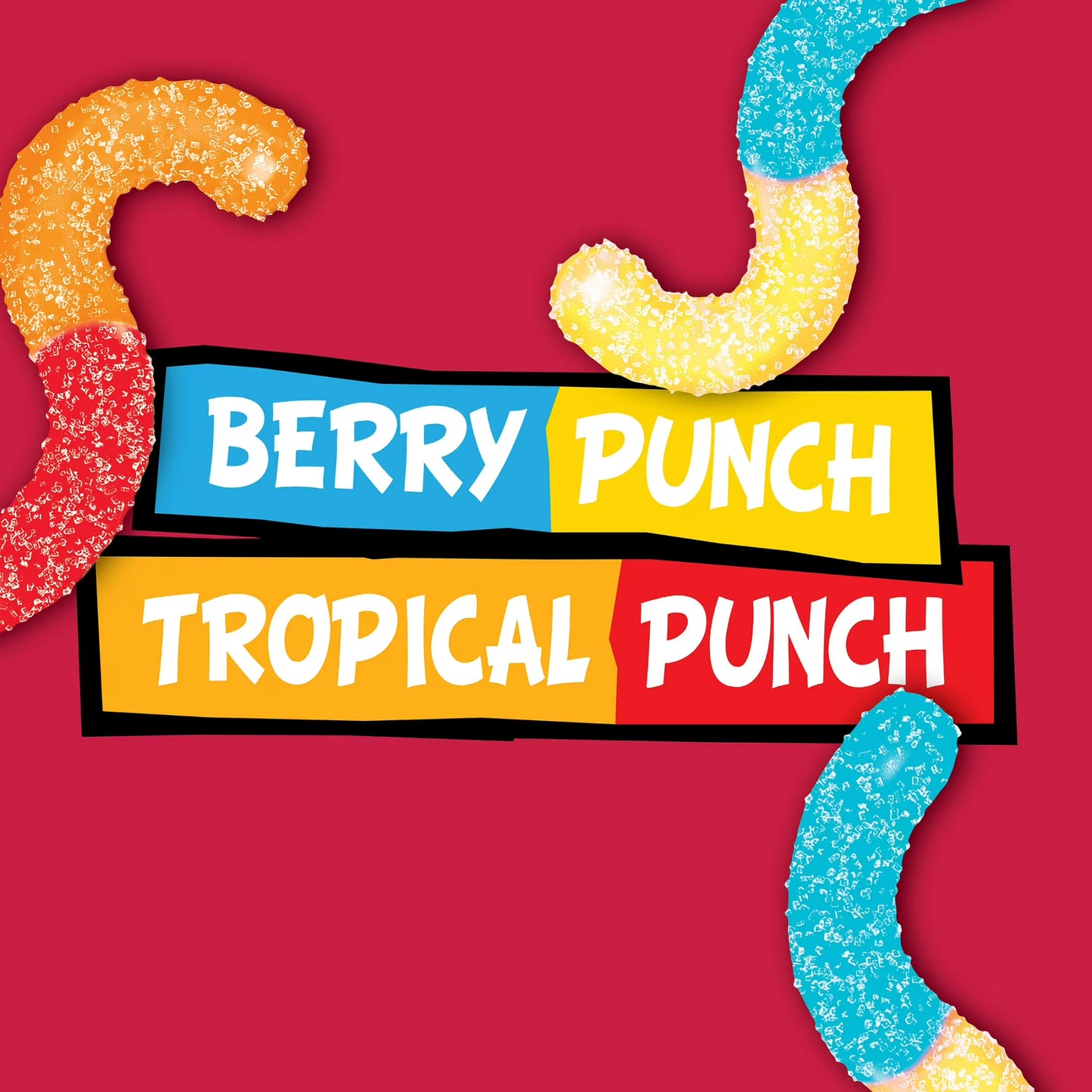 Trolli Fruit Punch Sour Brite Crawlers 14 Ounce Bag