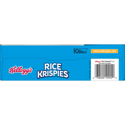 (8 pack) Kellogg's Rice Krispies Original Breakfast Cereal, 8 Vitamins and Minerals, 9 oz