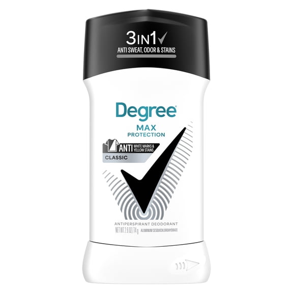 Degree Men UltraClear Antiperspirant Deodorant 72-Hour Sweat and Odor Protection Black+White Antiperspirant For Men With MotionSense Technology, 2.6oz