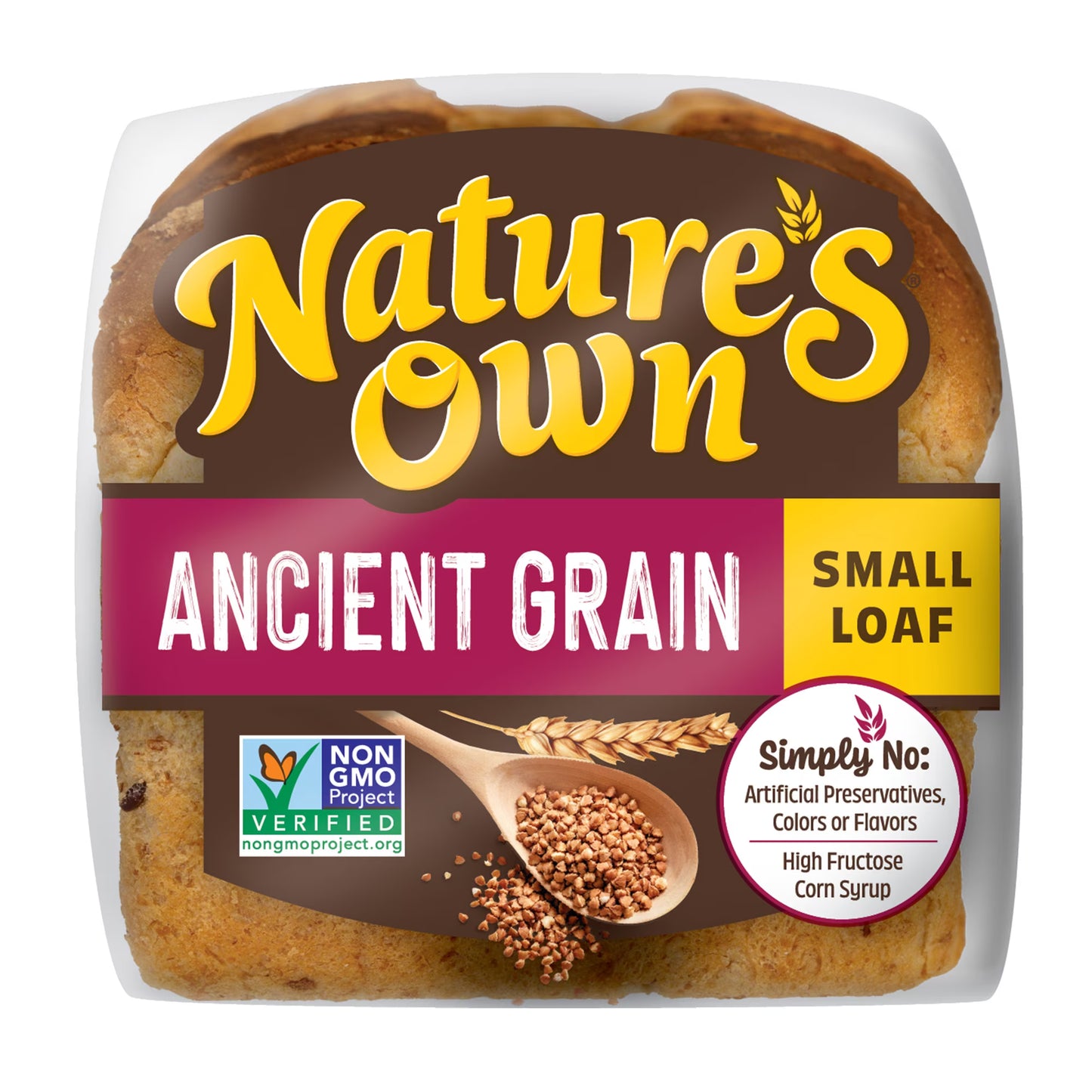 Nature's Own Ancient Grain, Non-GMO Small Loaf Bread, Sandwich Bread, 12 oz Loaf