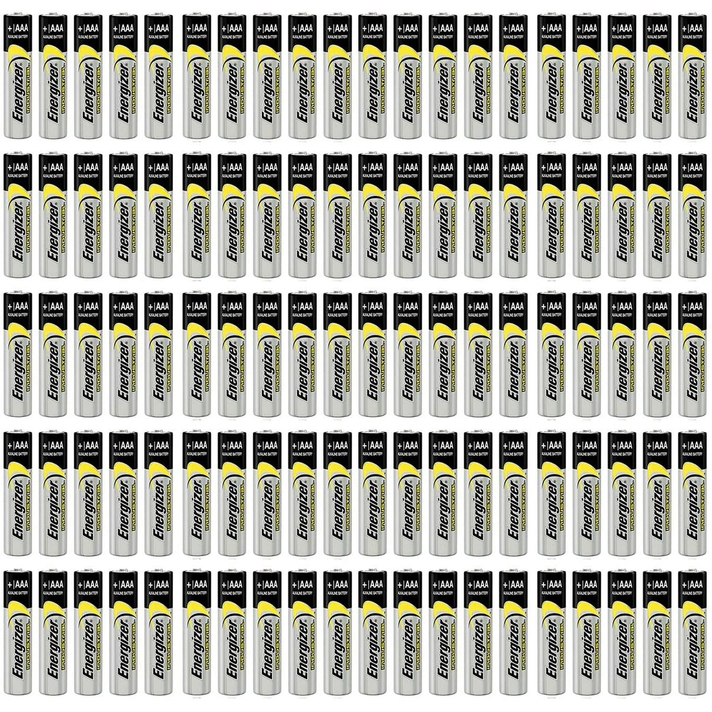 100 Count Energizer Industrial EN92 Alkaline AAA 1.5v Batteries LR03