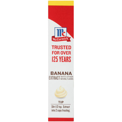 McCormick Non-GMO Gluten Free Banana Extract, 2.0 fl oz Box