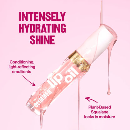 Revlon Super Lustrous Glimmer Nourishing Lip Oil, 002 Miss Coral, 0.13 fl oz