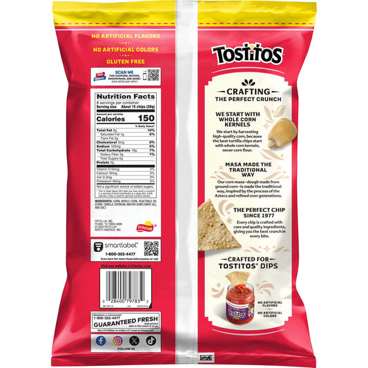Tostitos Cantina Thin and Crispy Tortilla Chips, 8 oz