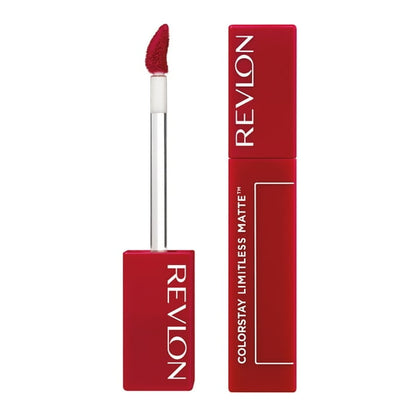 Revlon ColorStay Limitless Matte Liquid Lipstick, 24HR Wear, 011 Fire Off, 0.17 fl oz