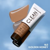 COVERGIRL Clean Invisible Liquid Foundation, 163 Golden Honey, 1.0 fl oz