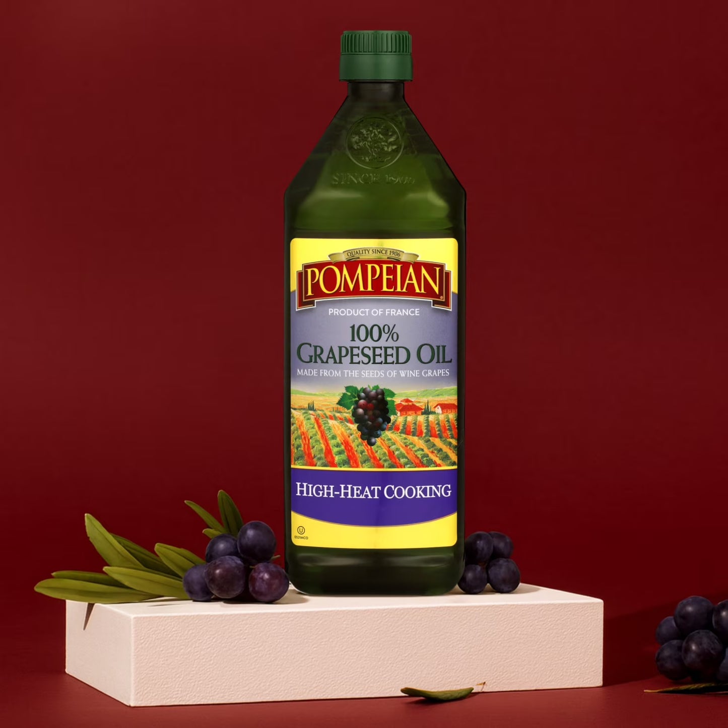 (3 pack) Pompeian Grapeseed Oil - 24 fl oz
