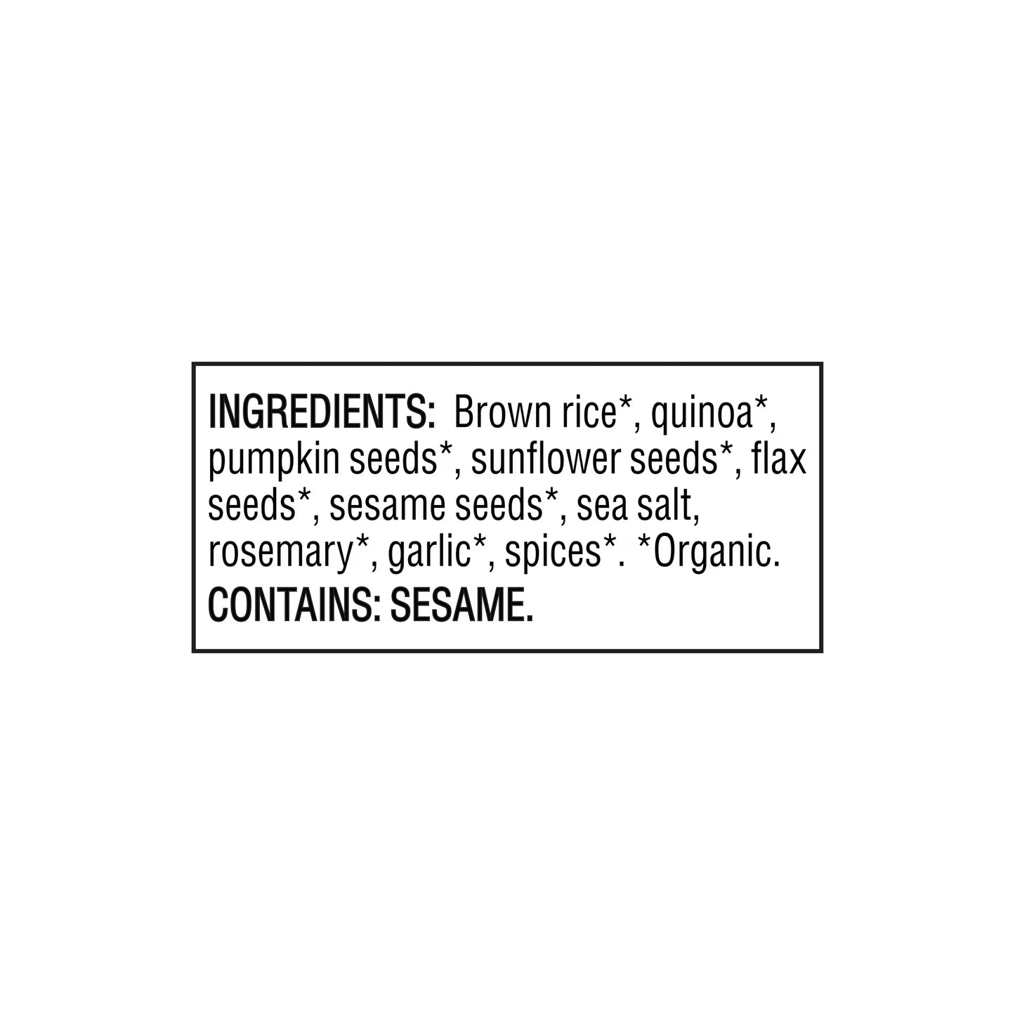 Mary’s Gone Crackers Super Seed Organic, Gluten Free Rosemary Crackers, 4 oz
