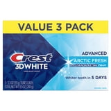 Crest 3DWhite Advanced, Arctic Fresh, 3.3 oz, Pack of 3