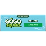 GoGo squeeZ No Sugar Added Apple Applesauce & Fruit Puree Pouches, 3.2 oz (4 Pack)