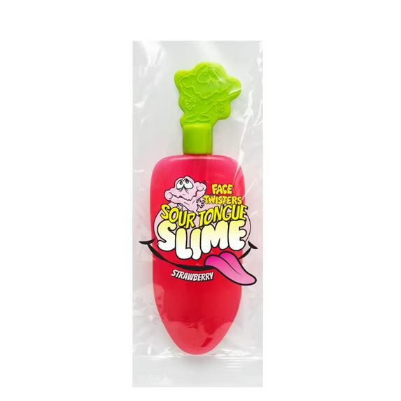 Face Twisters, Sour Tongue Slime, Strawberry & Green Apple, 1.4 oz.