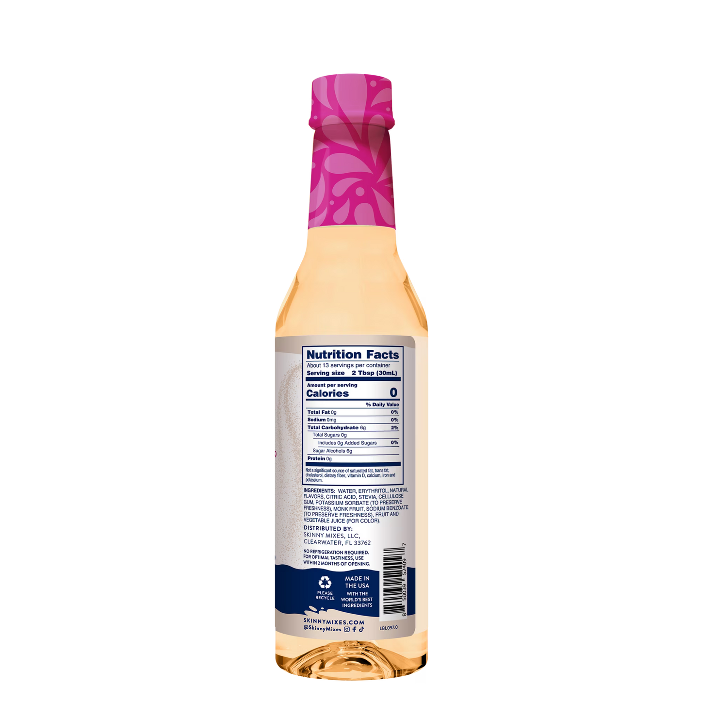 Jordan's Skinny Mixes Naturally Sweetened Cinnamon Dolce Syrup, 375 mL