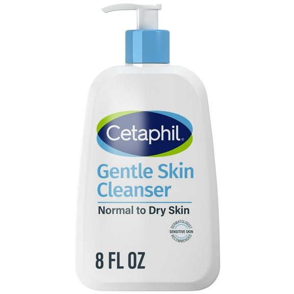 Cetaphil Face Wash Hydrating Gentle Skin Cleanser for Dry to Normal Sensitive Skin, 8 fl oz