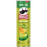 Pringles Dill Pickle Potato Crisps Chips, Lunch Snacks, 5.5 oz Canister