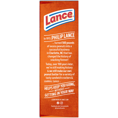 Lance ToastChee Peanut Butter, 10 Count 1.52 oz