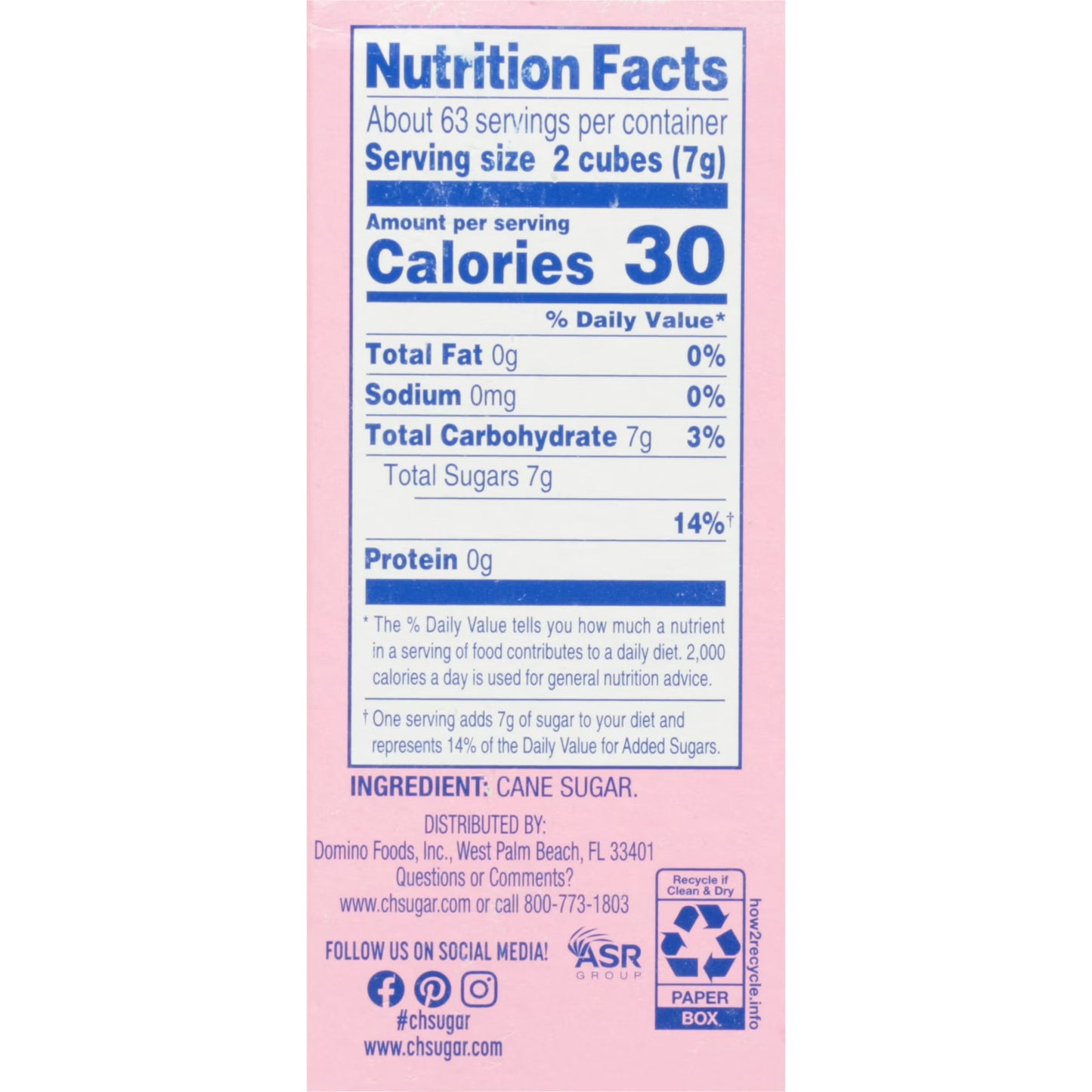 (2 pack) C&H Pure Cane Sugar Cubes, 126 ct