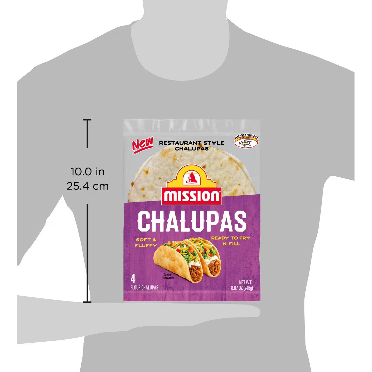 Mission Flour Chalupas, 4 Count