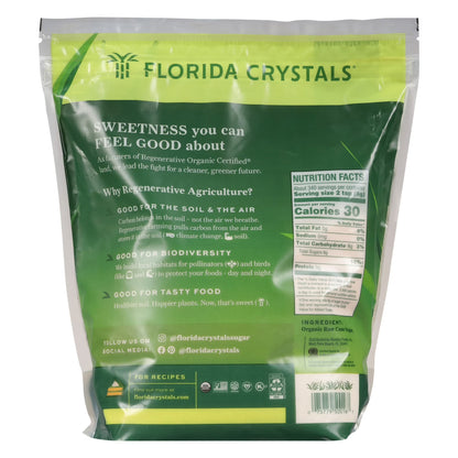 (3 pack) Florida Crystals Regenerative Organic Raw Cane Sugar, 6 lb