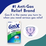 Gas-X Extra Strength Chewable Gas Relief Tablets With Simethicone 125 Mg, Cherry - 18 Count