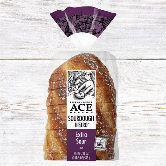 ACE Bakery Extra Sourdough Bistro Regular Sliced Half-Loaf, 1 Count, 21 oz, Shelf-Stable