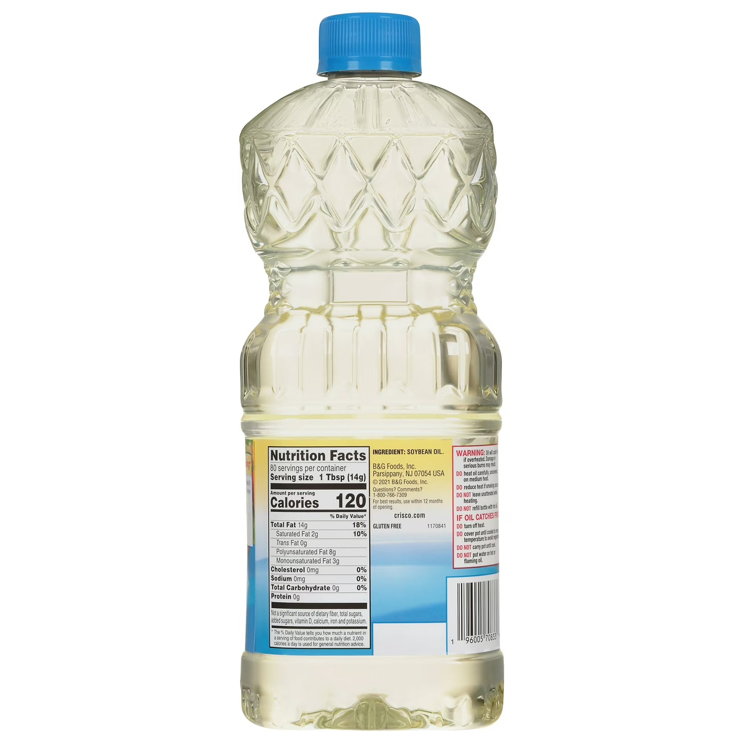 Crisco Pure Vegetable Oil, Cooking Oil, 40 fl oz