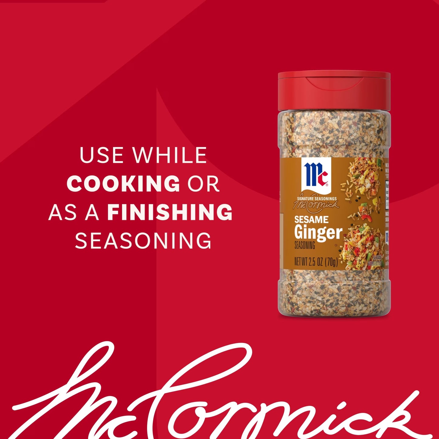 McCormick Sesame Ginger Seasoning, 2.5 oz Bottle