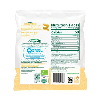 Little Bellies Organic Cheesy Tubes 0.42 oz