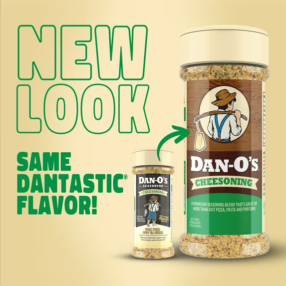 Dan-O's Cheesoning Seasoning - All-Purpose - Parmesan, Italian, Pasta Seasoning - Small bottle (2.6 oz)