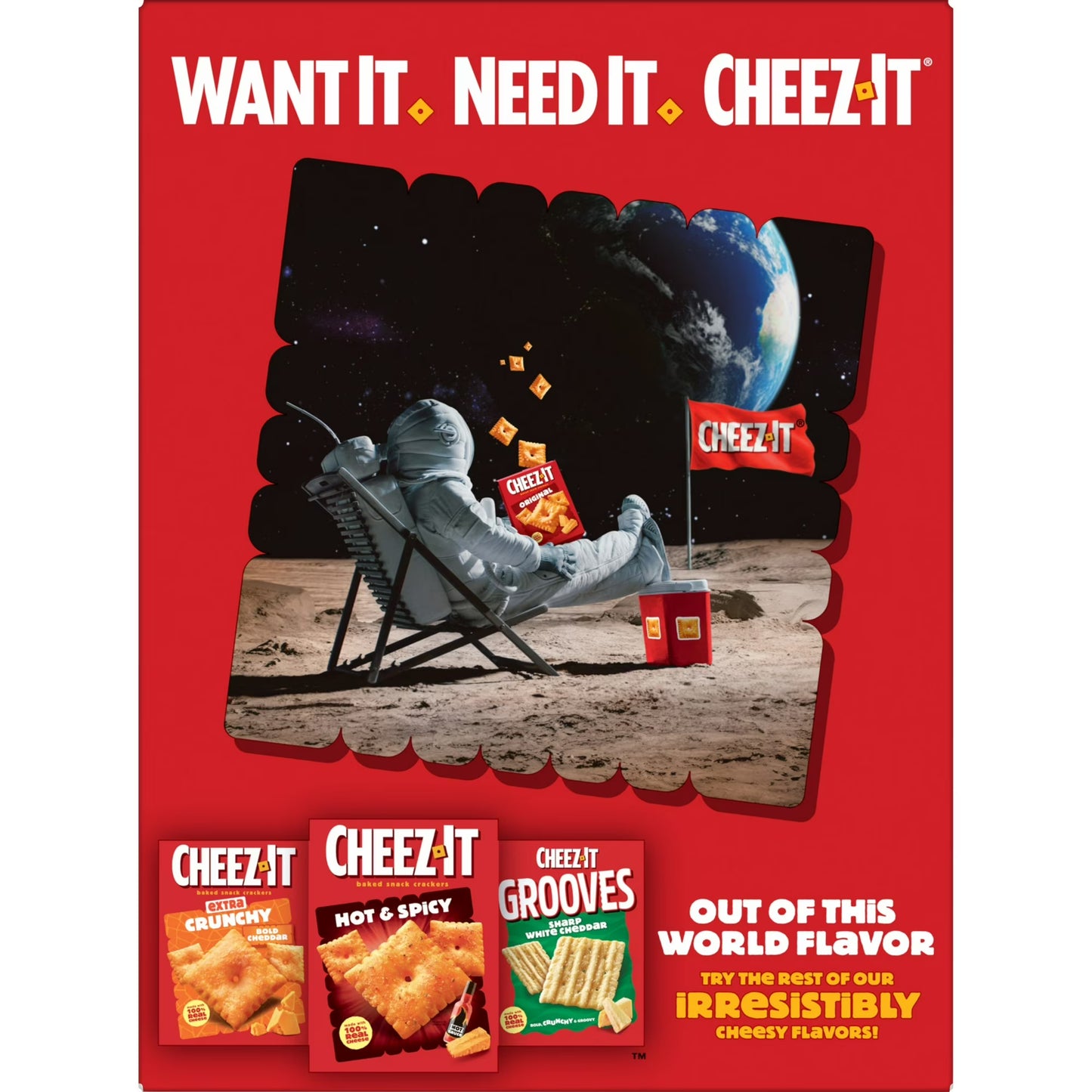 Cheez-It Extra Toasty Cheese Crackers, Baked Snack Crackers, 12.4 oz