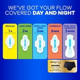 Always Maxi Pads with Wings, Size 2, Long Super, 60 Count