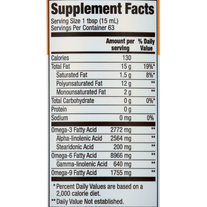 Manitoba Harvest Hemp Seed Oil, 32 fl oz, Cold Pressed, 12g of Omegas 3 & 6 per serving