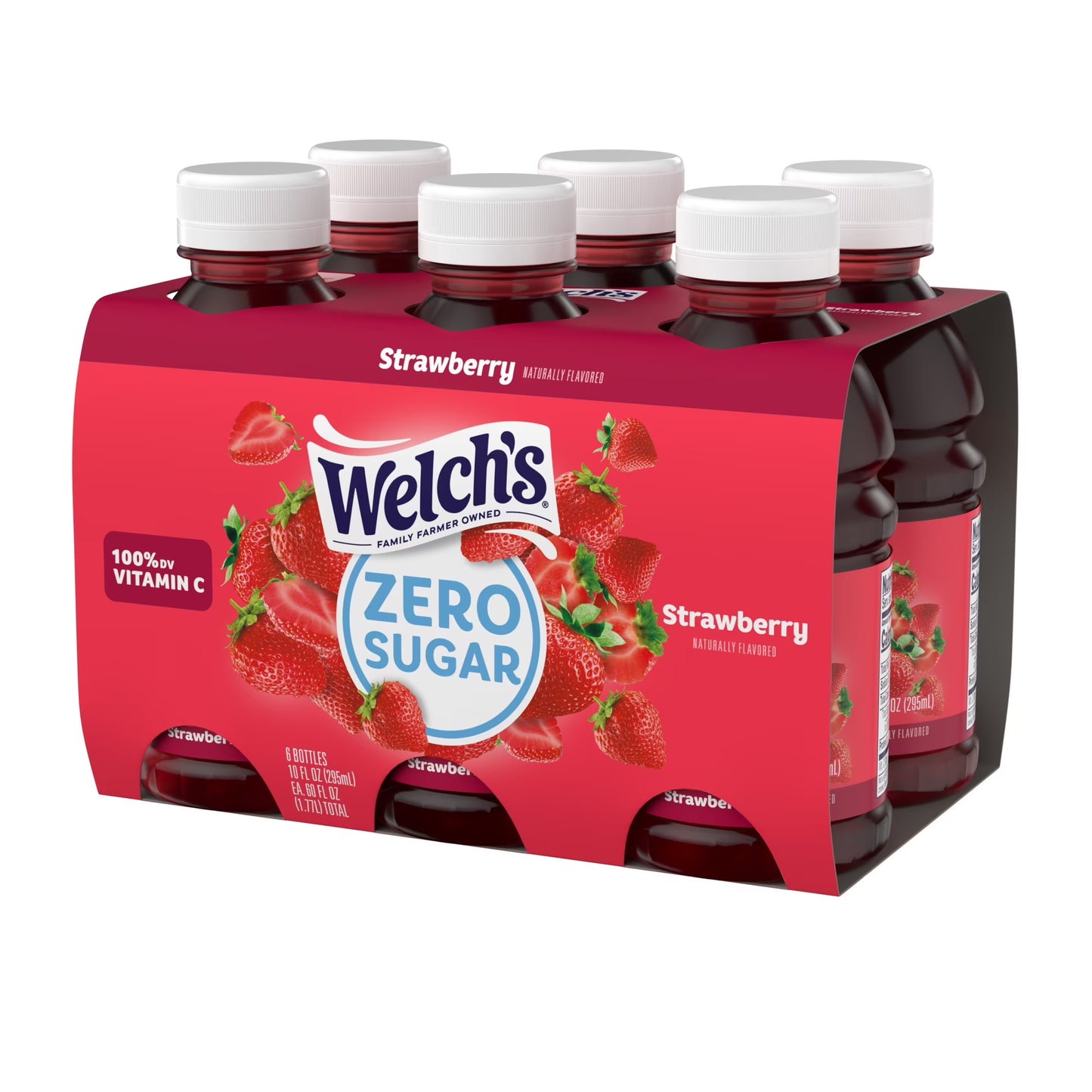 Welch's Strawberry Zero Sugar Drink, 10 fl oz Bottle