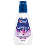 Crest Mouthwash 3D White Clean Whitening, Breath Protection, Alcohol-Free, Radiant Mint Flavor, 32 fl oz