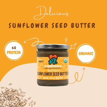 Dastony Organic Sprouted Sunflower Seed Butter, 8 oz