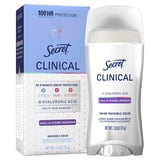 Secret Clinical 100HR Antiperspirant Deodorant, Invisible Solid, Clean Lavender, 2.6 oz
