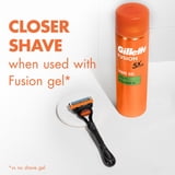 Gillette Fusion5 Manual Razor Blade Men, 1 Handle and 5 Blade Refills, Black