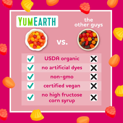 YumEarth Organic Tropical Fruit Snacks, Gluten Free, Shelf-Stable, 10 Ct Box