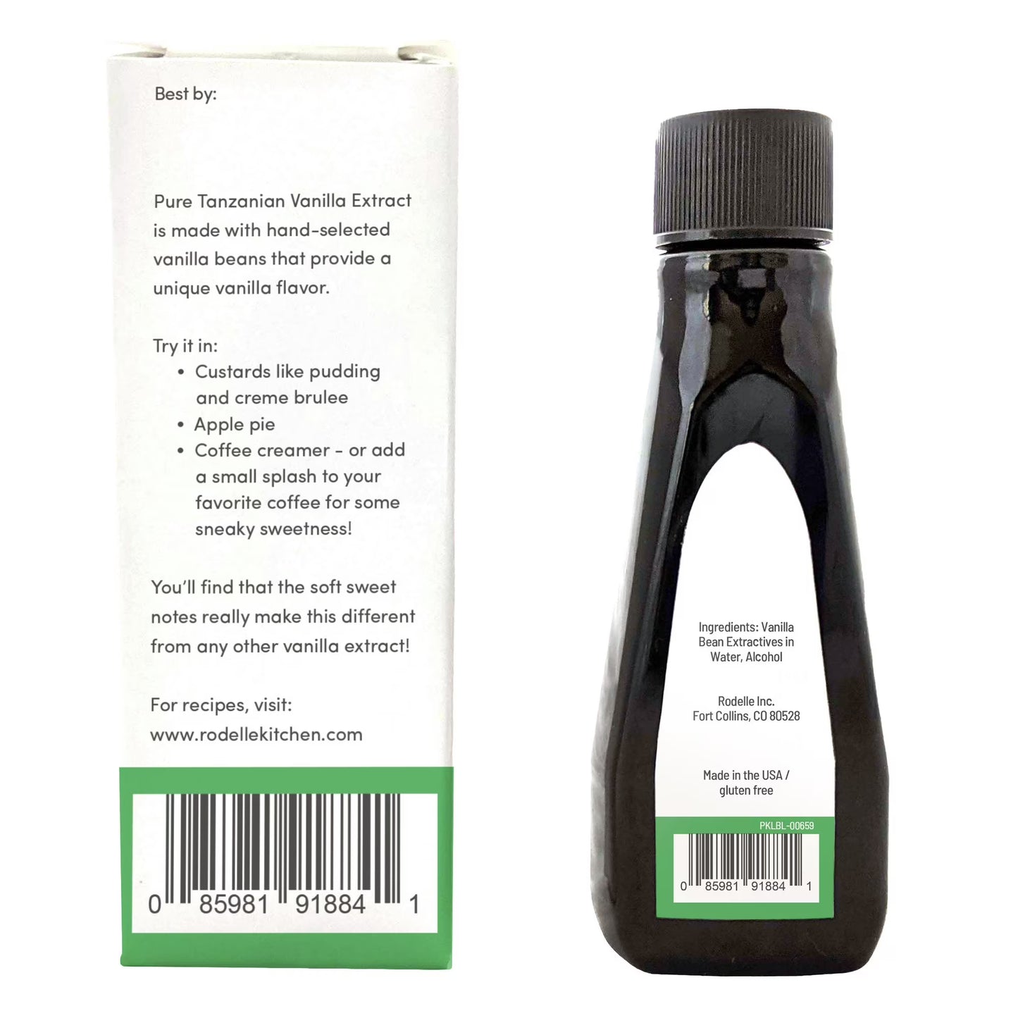 Rodelle Tanzania Pure Vanilla Ext. 2oz