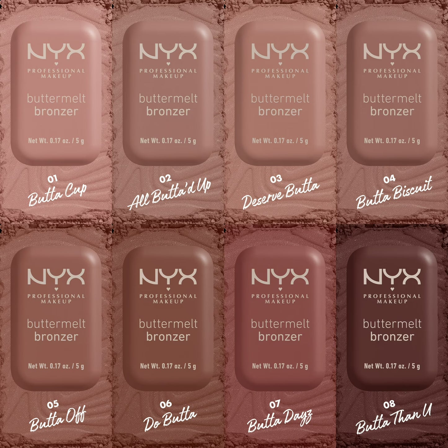 NYX Professional Makeup Buttermelt Powder Bronzer, All Butta'd up
