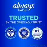 Always Maxi Pads with Wings, Size 2, Long Super, 60 Count