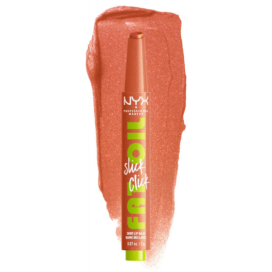 NYX Professional Makeup Fat Oil Slick Click Hydrating Tinted Lip Gloss with Lightweight Hydration, Hits Different, 0.07 oz