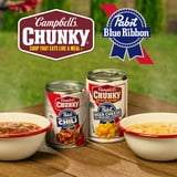 Campbell’s Chunky x Pabst Blue Ribbon Beer Cheese with Potatoes and Chorizo Soup, 18.8 oz Can