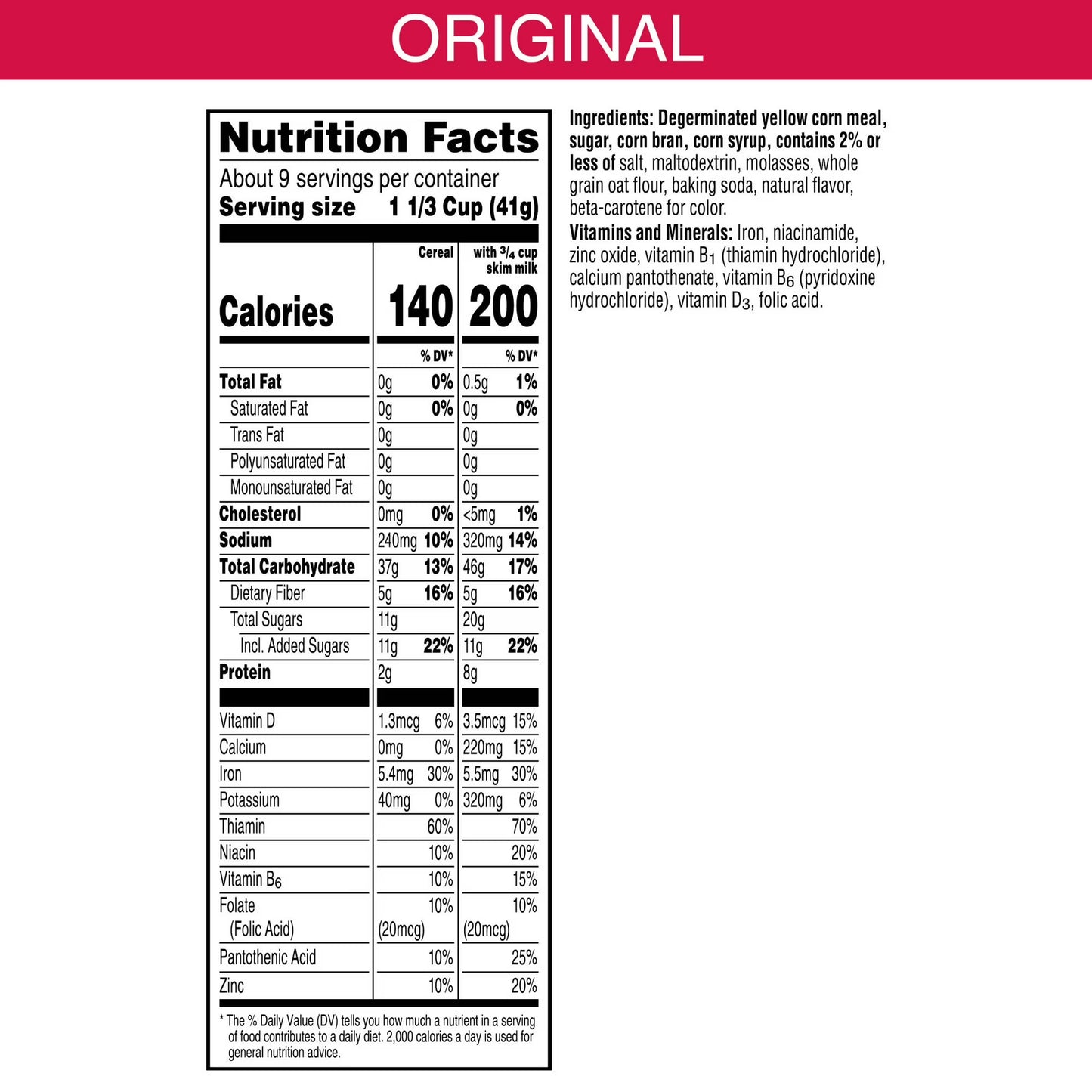 Kellogg's Original Breakfast Cereal Box, 13.3 oz