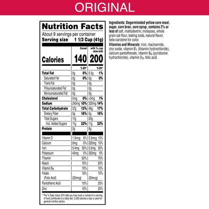 Kellogg's Original Breakfast Cereal Box, 13.3 oz